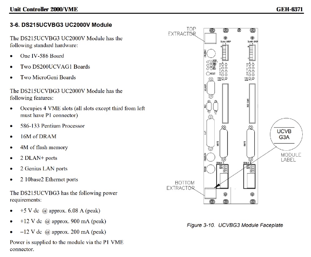 First Page Image of DS215UCVBG3AF Data Sheet GEH-6371.pdf